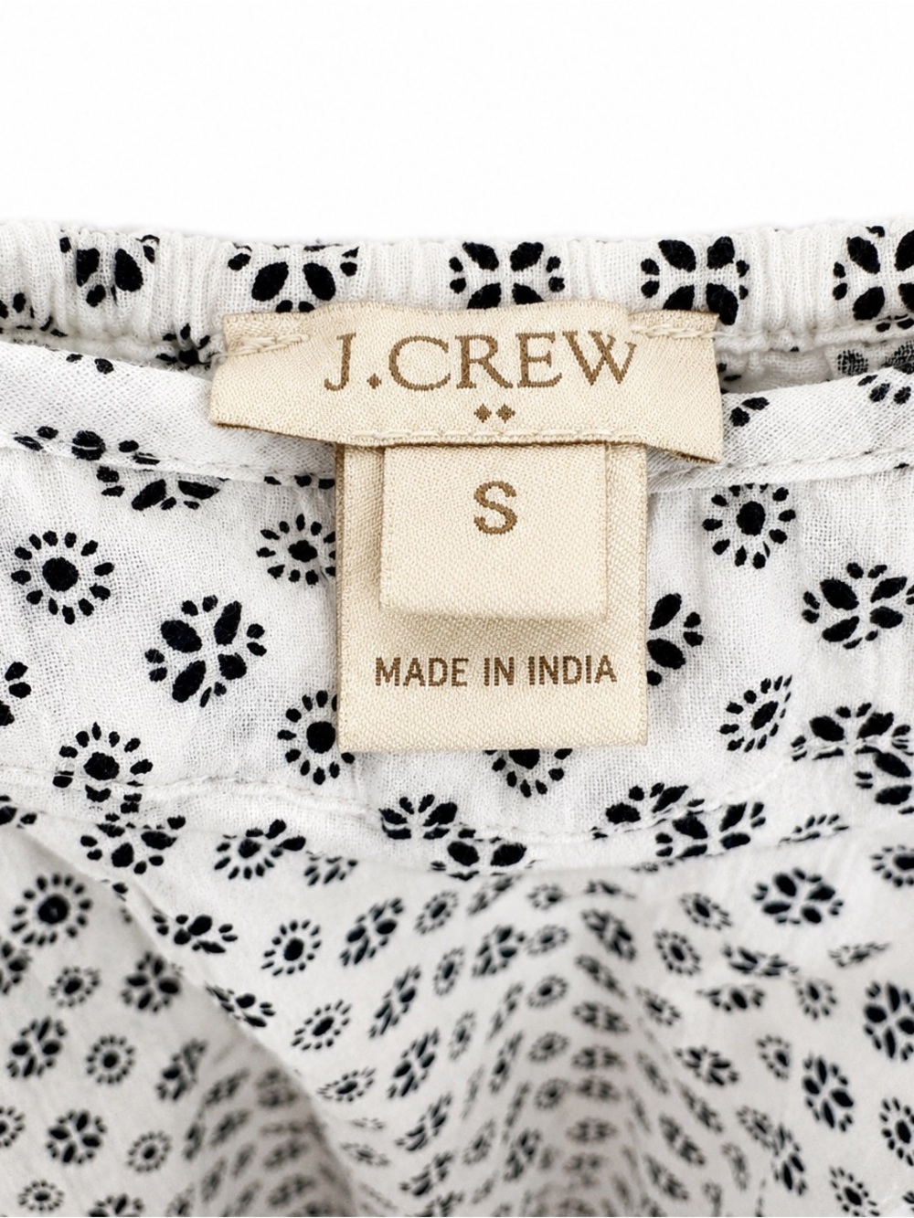 J. Crew Lightweight Black, Grey & White Patterned Spaghetti-Strap Jumpsuit, SM - Picture 4 of 5